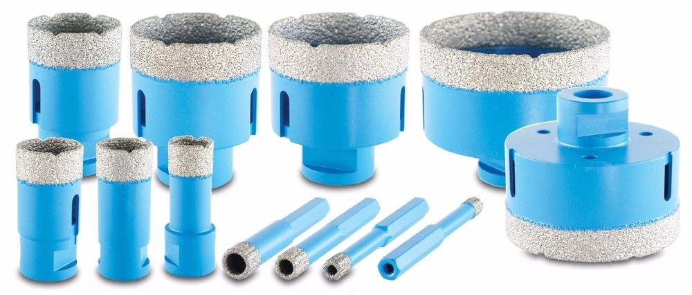 SIGMA frese diamantate "Fast" per foratura a secco o ad acqua | Attacco esagonale per trapano e filettato M14