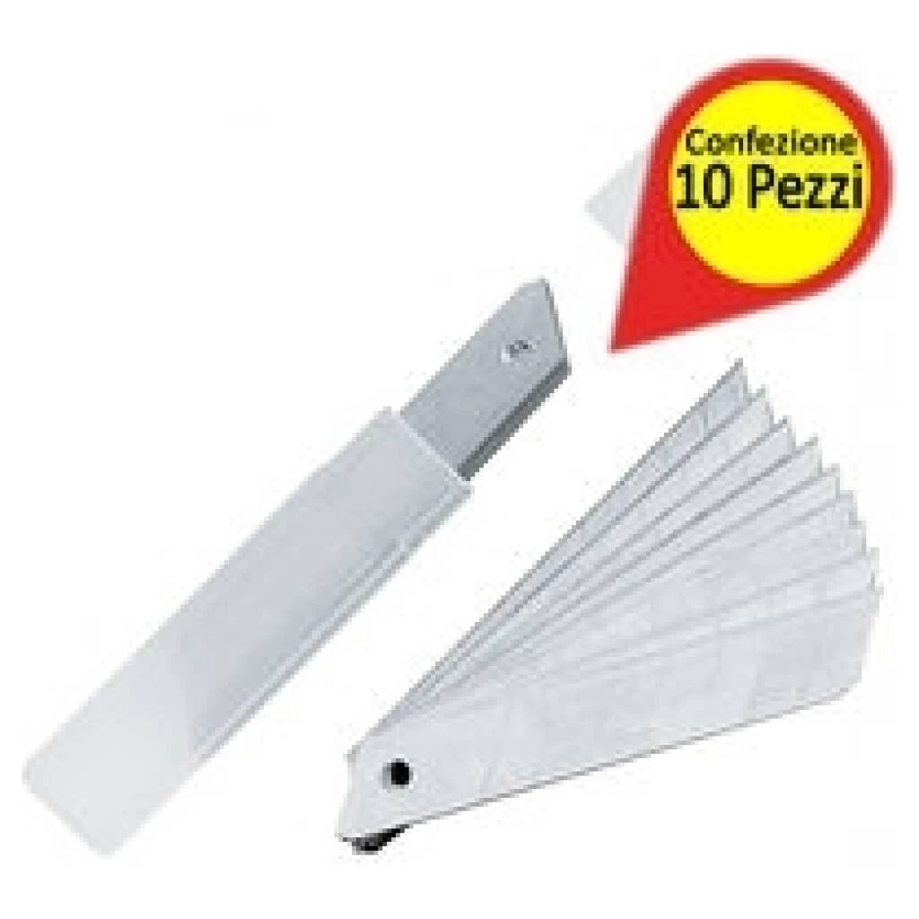 Lama di ricambio per taglierino 180mm 10pz | Acciaio SK5, Taglio Preciso, Lunga Durata, Qualità Professionale