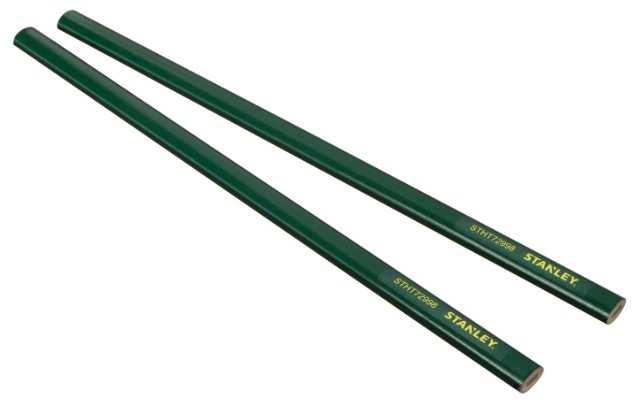 STANLEY Matita verde Carpentiere 300mm ( STHT72998) | racciatura Precisa, Robusta, Alta Visibilità, per Artigiani
