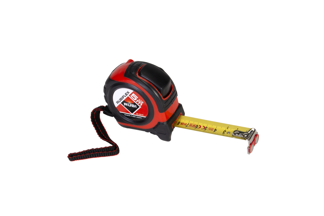 RUBI Flessometro RUBIFLEX 8Mx25MM (75902) | Precisione e Ergonomia per Misurazioni Professionali - Classe II e Limite Magnetico