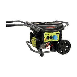 PRAMAC Generatore di corrente 5800w (WX6200 ES) | Avviamento Elettrico, 26L, 12 Ore Autonomia, ATS, Ruote, Professionale