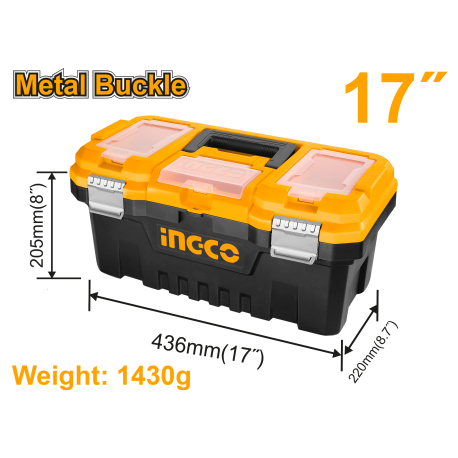 ING-CO Cassetta portattrezzi da 17" Confezione da 8pz (PBX1702) |Robusta e Capiente
