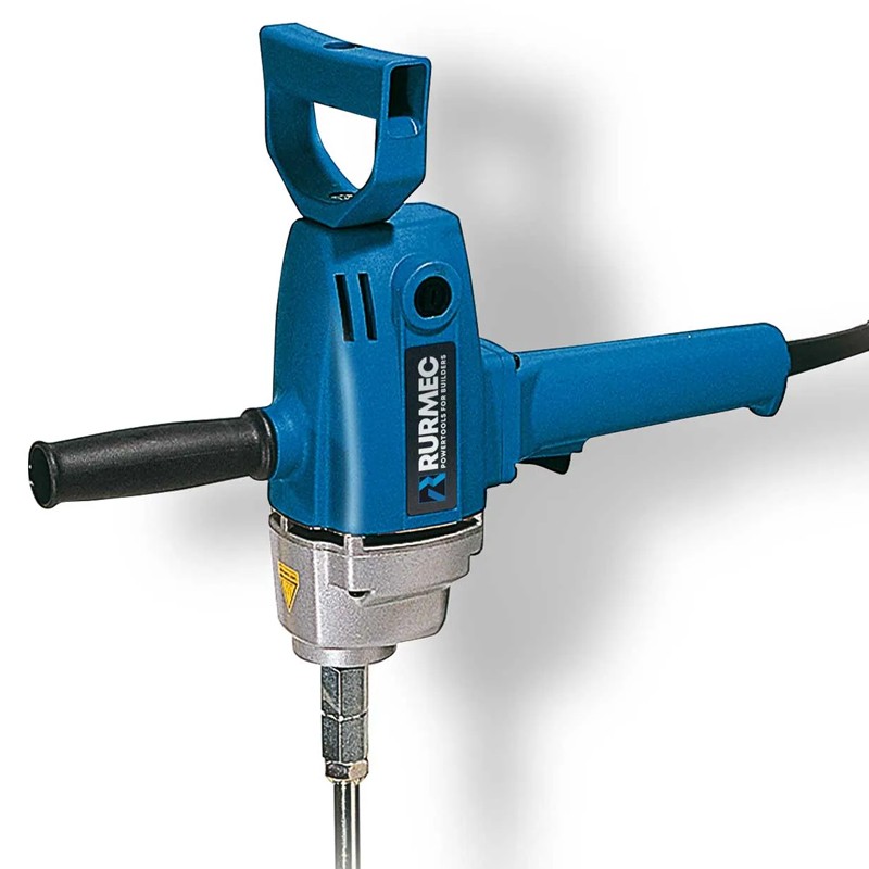 RURMEC Miscelatore a frusta Rurmec EV 21 ad una velocità con tripla impugnatura, 1100W (36300| Ergonomia e Potenza per Miscele Perfette