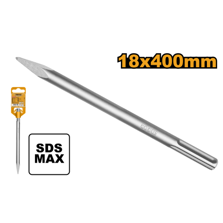 ING-CO Punta sds max 18x400 punta (DBC0214001) |Foratura Profonda, Calcestruzzo, Muratura, Acciaio, Lunga Durata, Professionale
