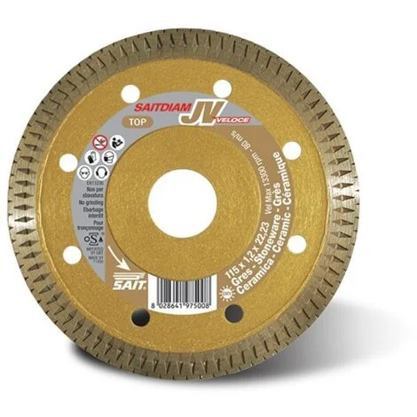 SAIT Disco diamantato saitdiam JV mm 115x1,2x22,23 | Taglio Preciso Gres Porcellanato, Ceramica, NF115