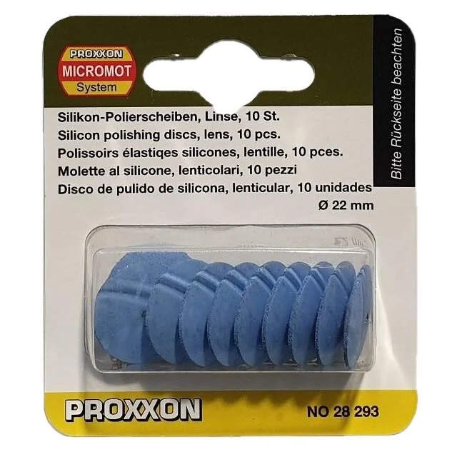 PROXXON Set di dischi abrasivi per metallo, levigatura , Ø22 mm, 11 pezzi (28293) | Levigatura Fine per Metalli Preziosi e Spazi Ristretti