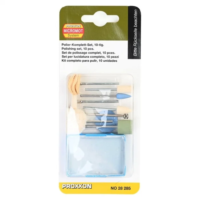 PROXXON Micromot  set di levigatura e lucidatura fine, 10 pezzi (28285) |