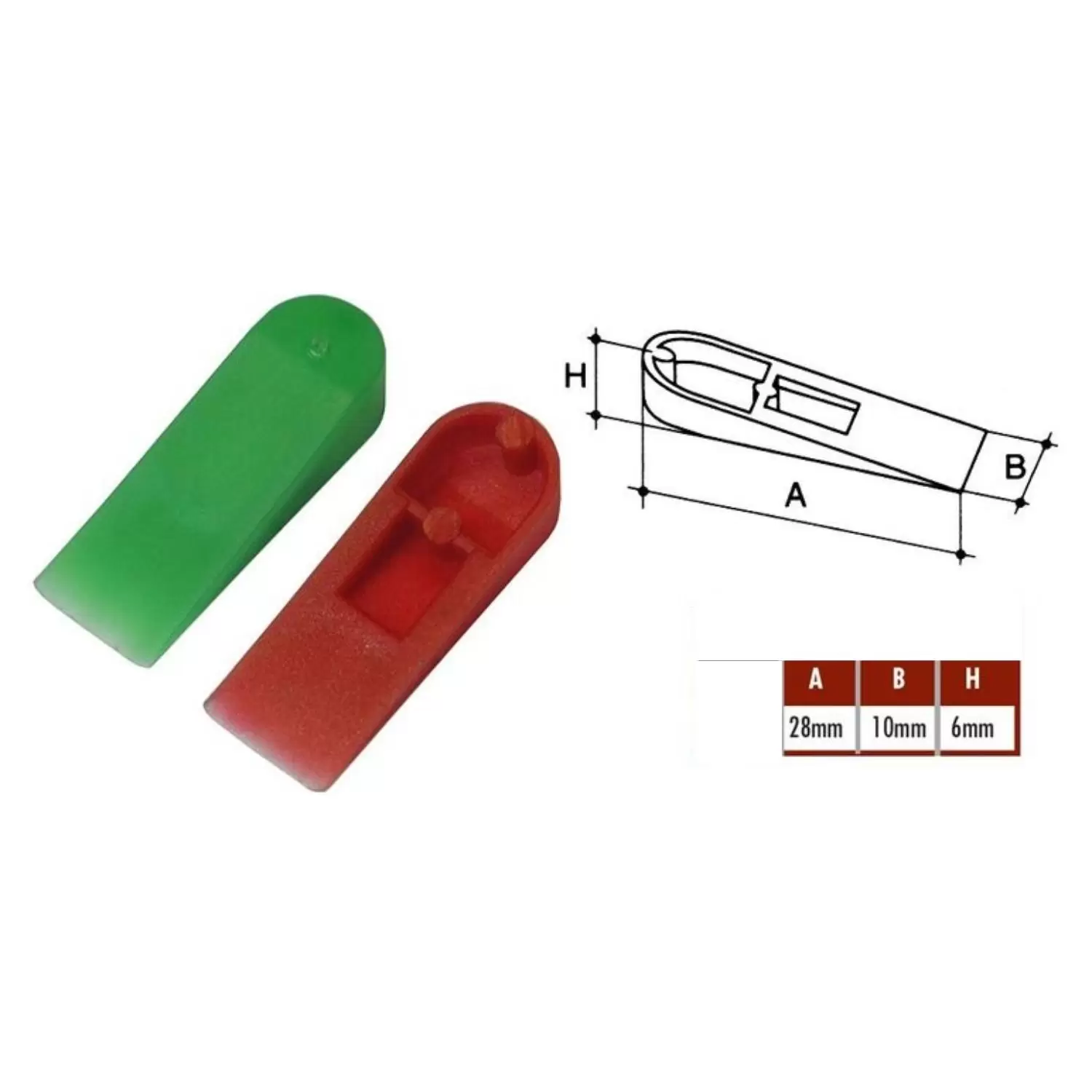 RAIMONDI Spessore a Cuneo 28x10mm Raimondi 200/1000 Pezzi |per Livellamento Preciso (canini corti) - immagine 2