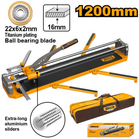 ING-CO Tagliapiastrelle 1200MM TAGLIO MAX 16MM |Precisione e Potenza con Lama a Cuscinetti