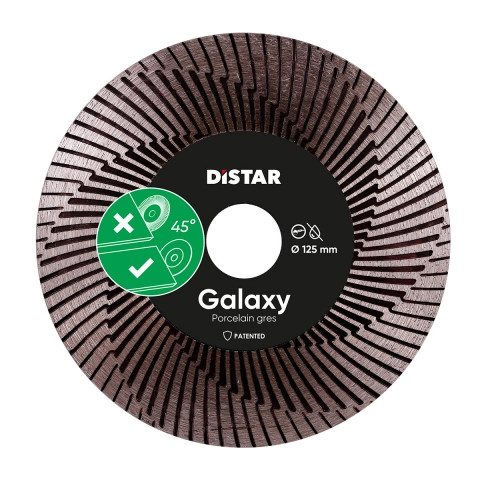 DISTAR Disco da taglio diamantato  125x1,6X30x22,23 Galaxy |Taglio e Finitura a 45° (Jolly)